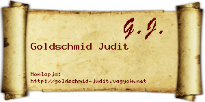 Goldschmid Judit névjegykártya